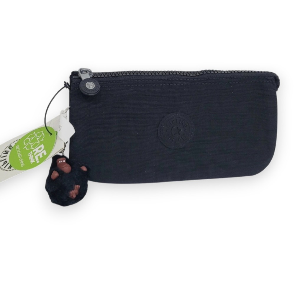 Kipling BARTO Pouch – KI9140 Black Tonal with DANIEL Monkey Keyring
